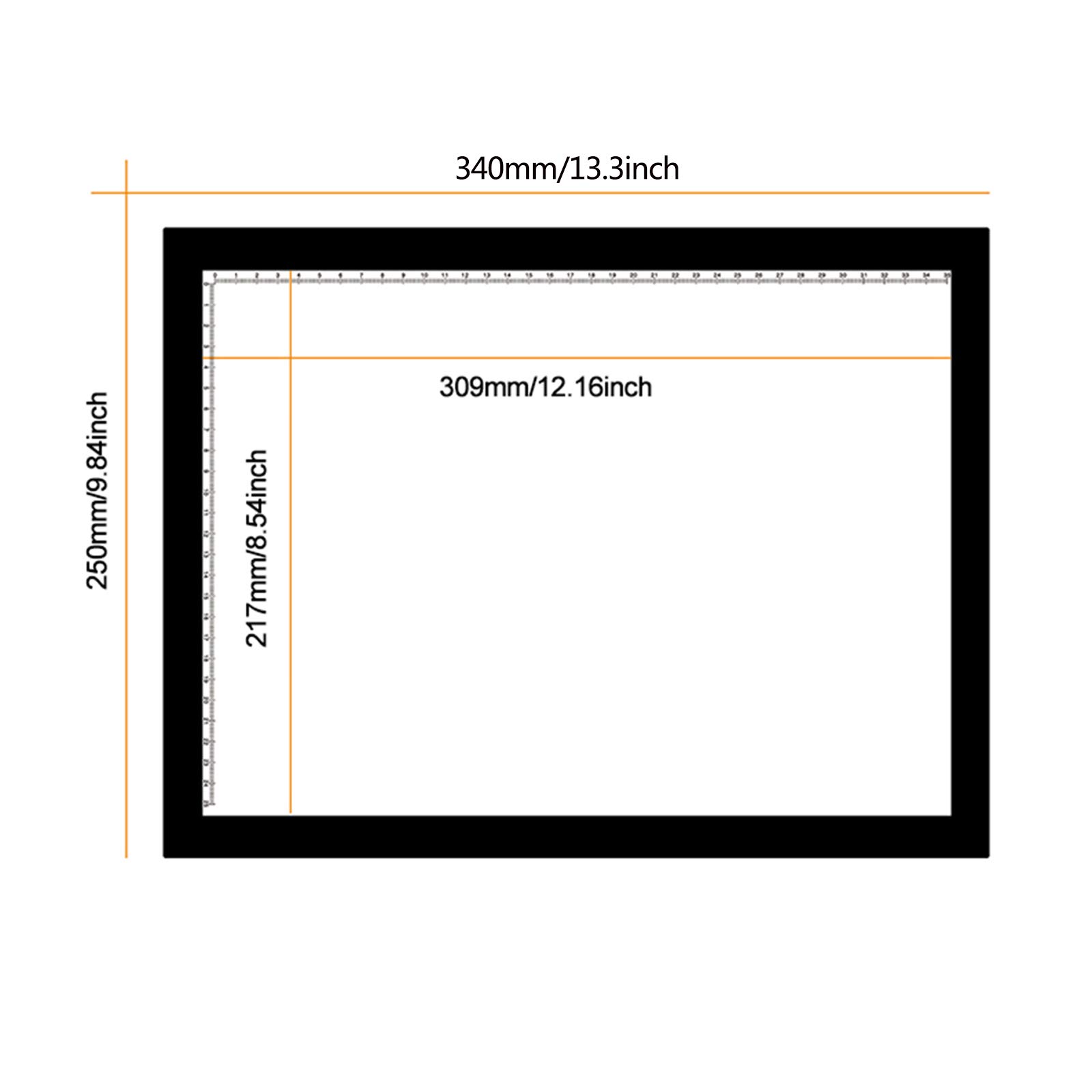Tavolo da Pittura A4 Scatola Luminosa Lampada Portatile Pad Ricaricabile LED Copy Board 5 velocità Dimmerabile Tavolo Luminoso Alimentato a Batteria per Animazione di Pittura per Bambini,Blu
