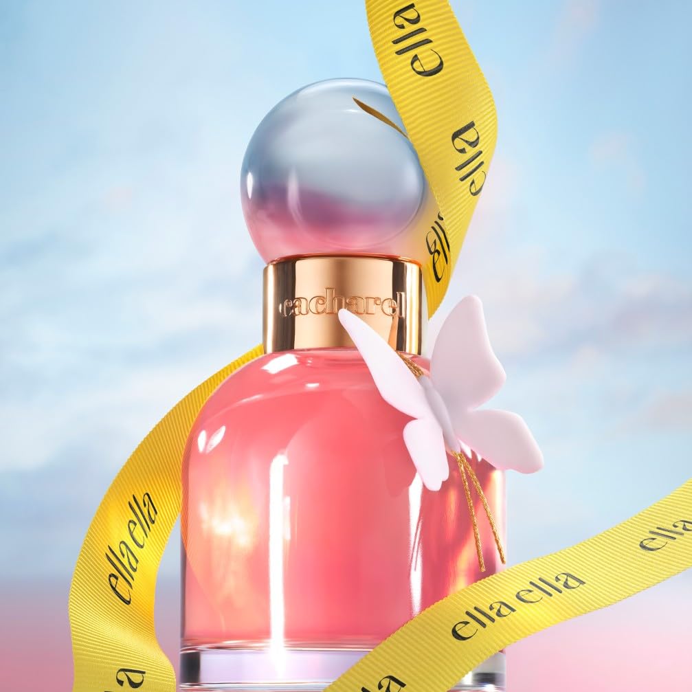 Cacharel - Ella Ella - Eau de Parfum - Parfum d'une femme Libre, Vibrante, Rayonnante - Fragrance Florale Chyprée - Parfum Rechargeable - Longue Tenue - Parfum de Luxe pour Femme