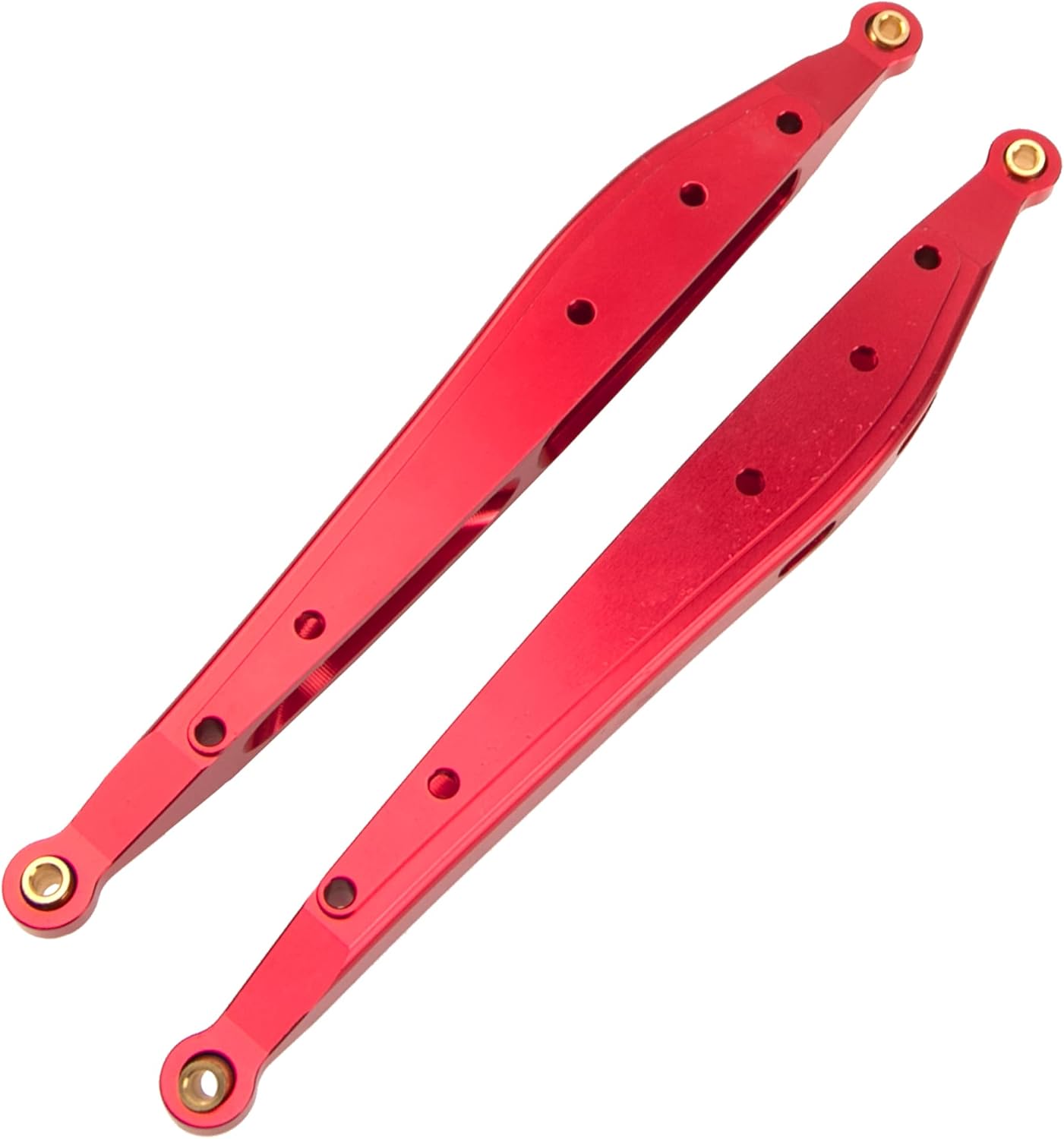 Metal Rear Trailing Arm Swing Arm Linkage Link Rod Pull Rod Compatible with Axial RBX10 Ryft 1/10 RC Crawler Upgrade Parts (Red)