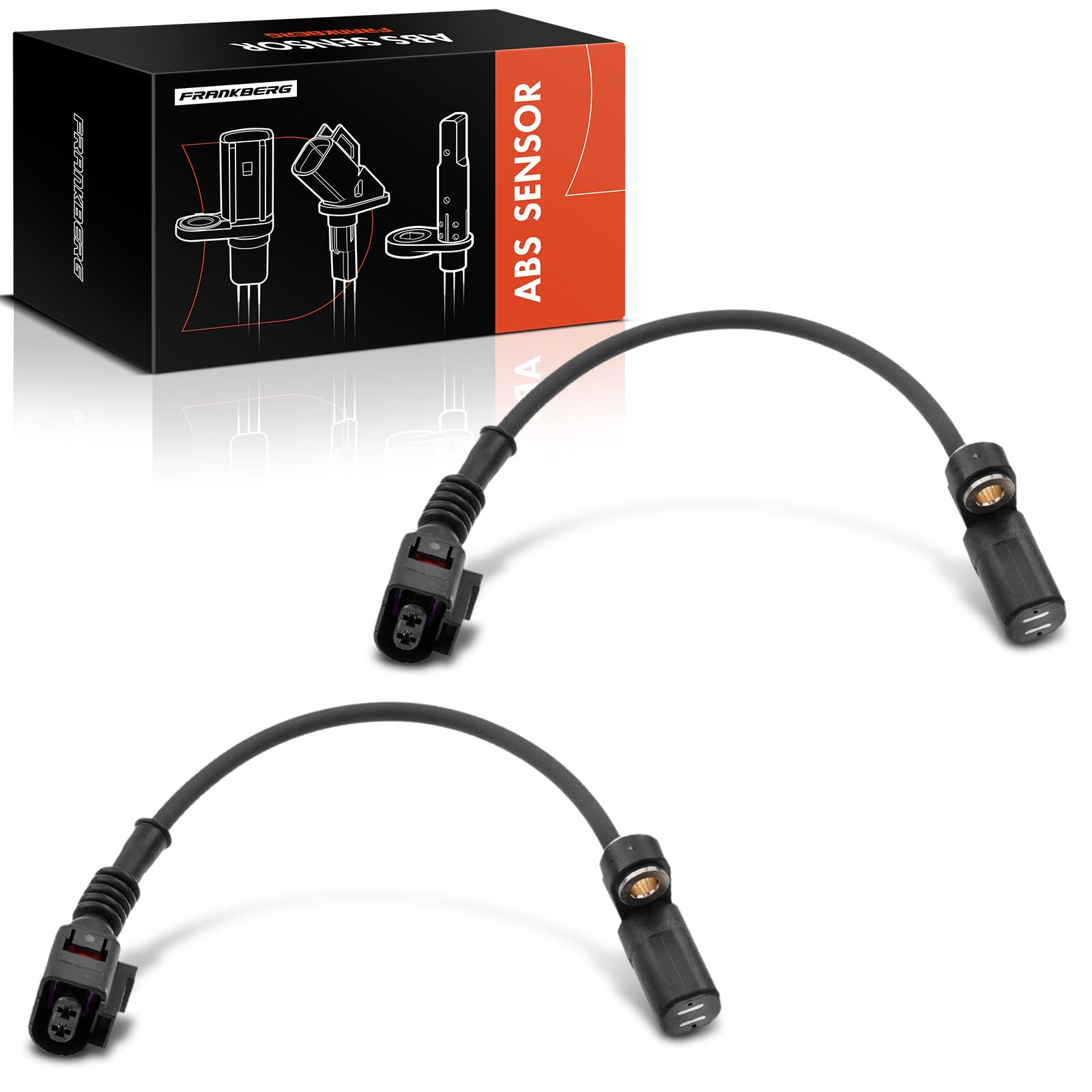 2x ABS Sensor Hinten für A3 8L1 TT 8N3 8N9 Leon 1M1 Octavia I 1U2 1U5 B-o-r-a 1J2 1J6 Golf IV 1J1 1J5 1996-2006 1J0927807D