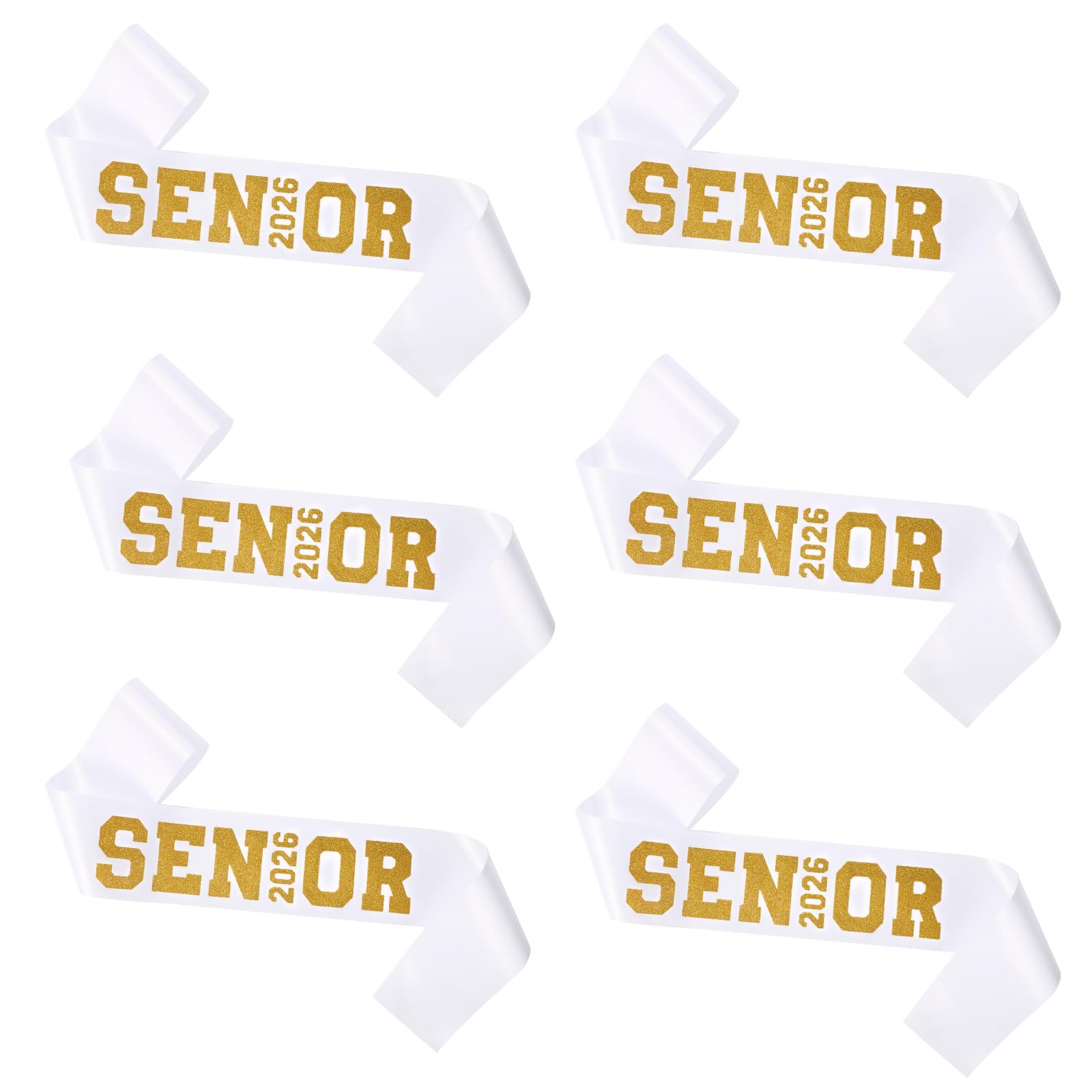 PEUTIER 6pcs Senior 2026 Sashes