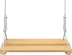 Balanço Infantil de Madeira Reforçado Quintal Varada + Corda 10m