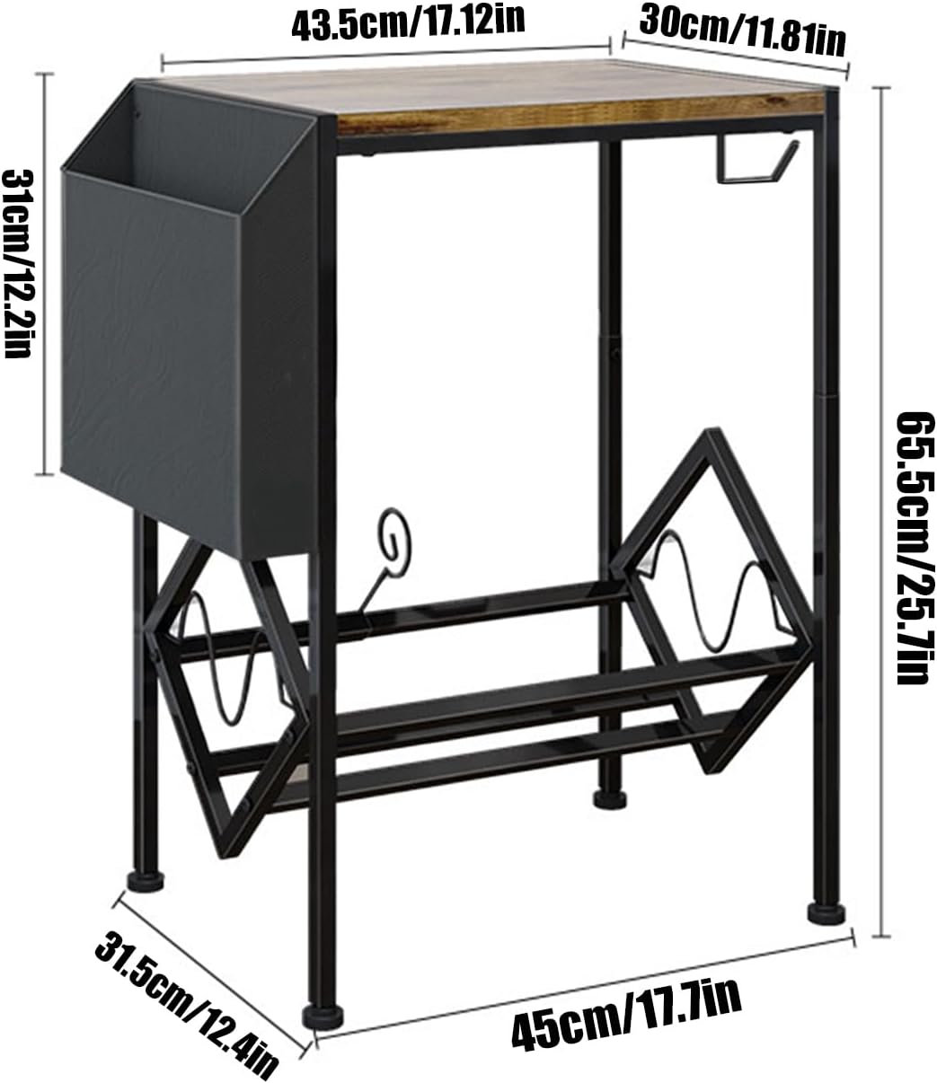レコードホルダー | 二段式レコードマウント | リビング 寝室 スタジオのためのコンパクト収納スタンド コレクション整理