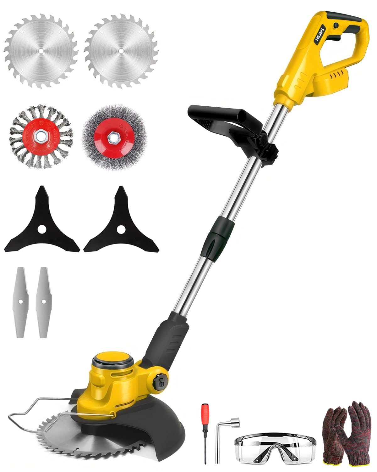 MILBIS Cordless Weed Wacker for Dewalt 20V