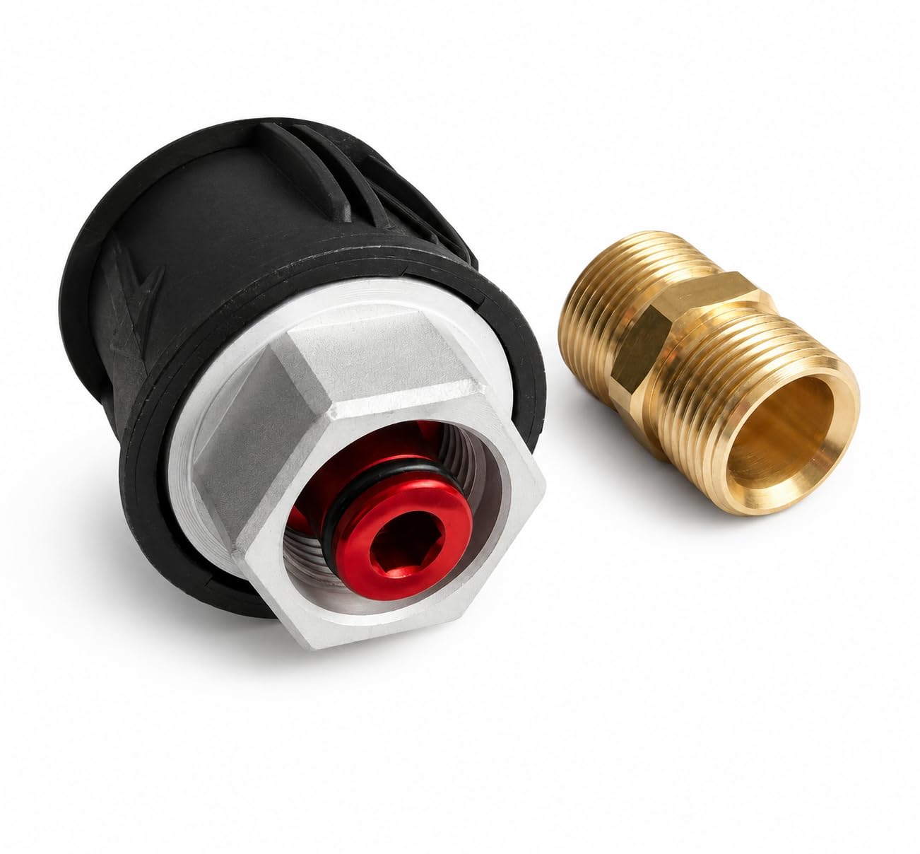 M&M Smartek Adaptateur pour nettoyeur haute pression Parkside - Connexion rapide sur filetage extérieur M22 - compatible avec Parkside - reproduction robuste