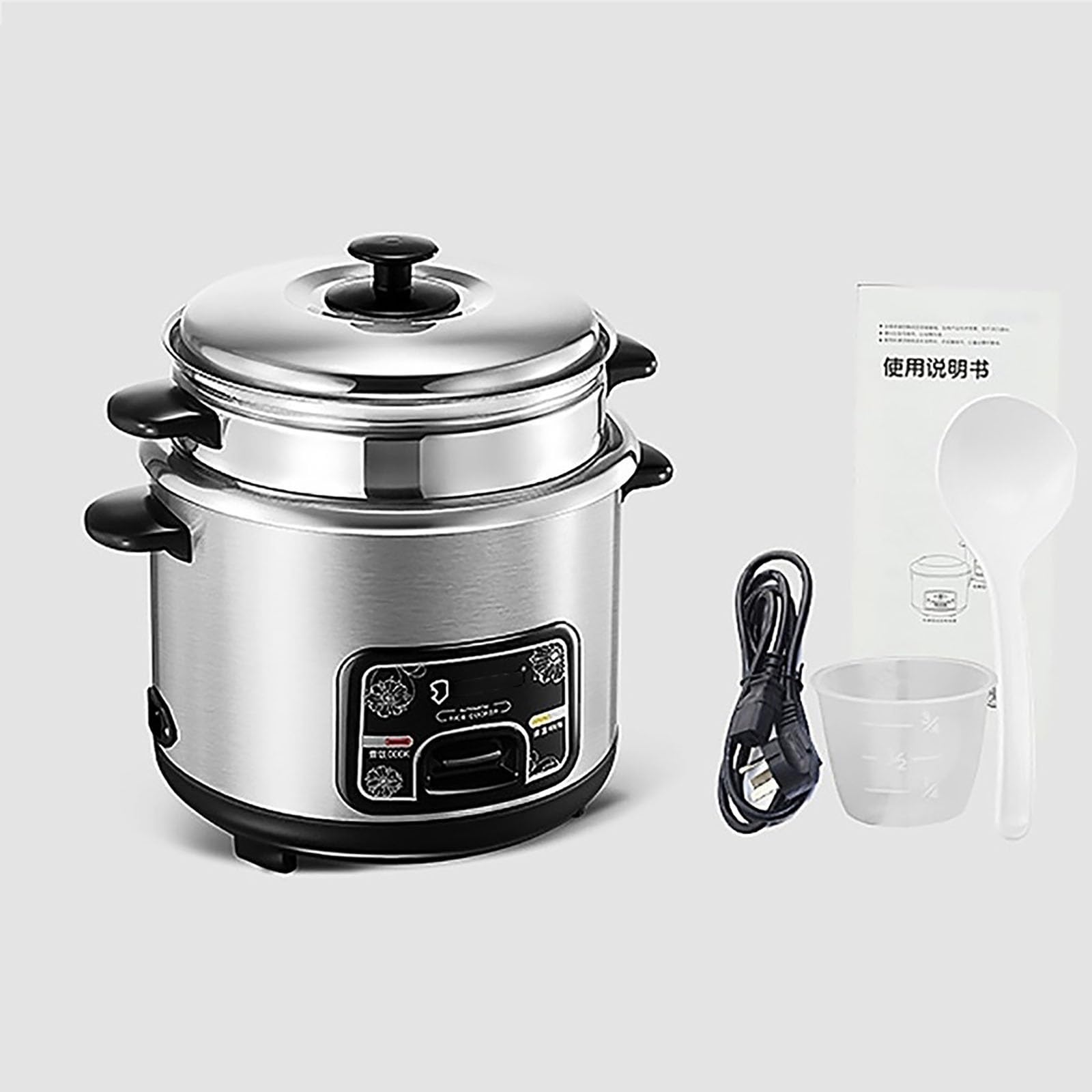 Olla arrocera (2-5L) Olla arrocera multifunción for el hogar con olla interior de acero inoxidable 201, pequeños electrodomésticos con capacidad for entre 1 y 7 personas 220-240V US/EU(5L)