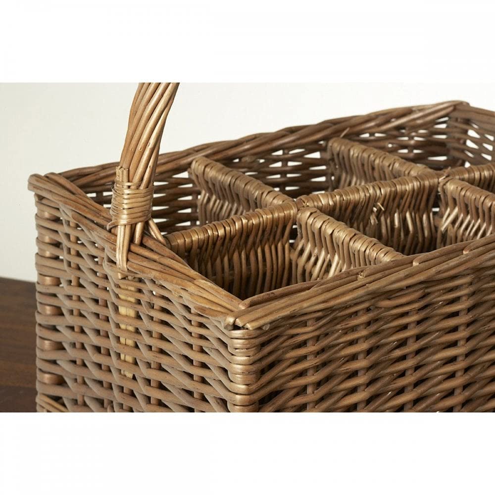 Red Hamper Podwójne gotowane na parze 6 Uchwyt na butelkę Napoje Kosz