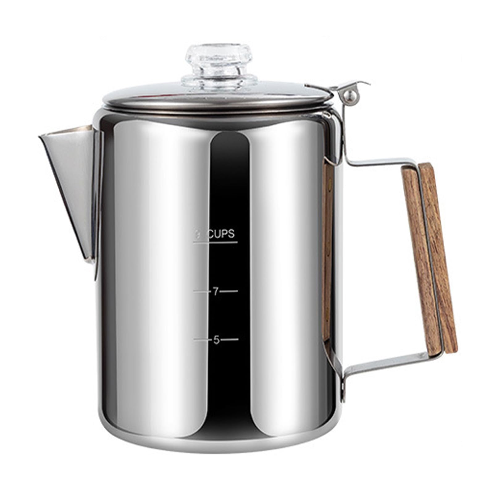 carotoe Portable Stainless Steel Coffee Pots Camping Percolator for Hiking and Backpacking Trips with Compact Design Multi Purpose Coffee Pots