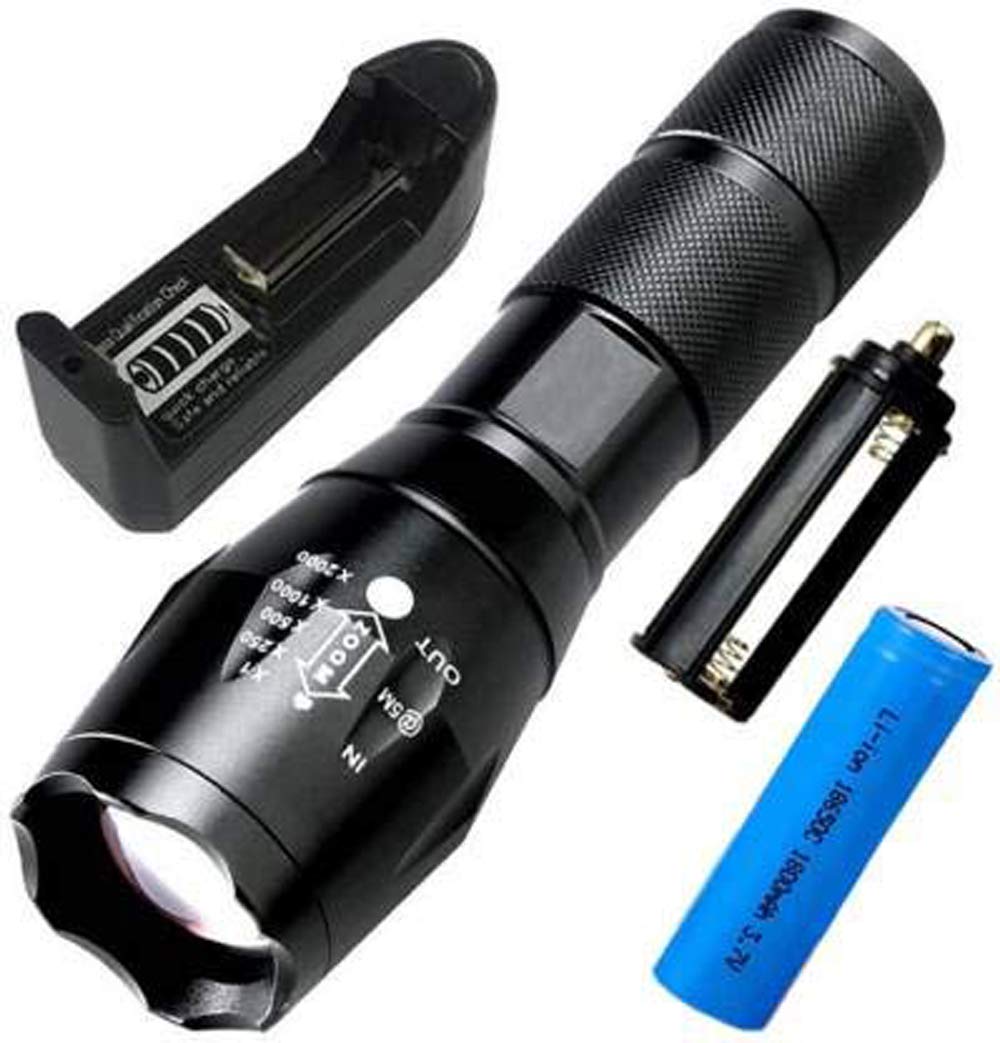 MCG Rechargeable 5 Mode Led Waterproof 500 Meter 25W Flashlight Torch