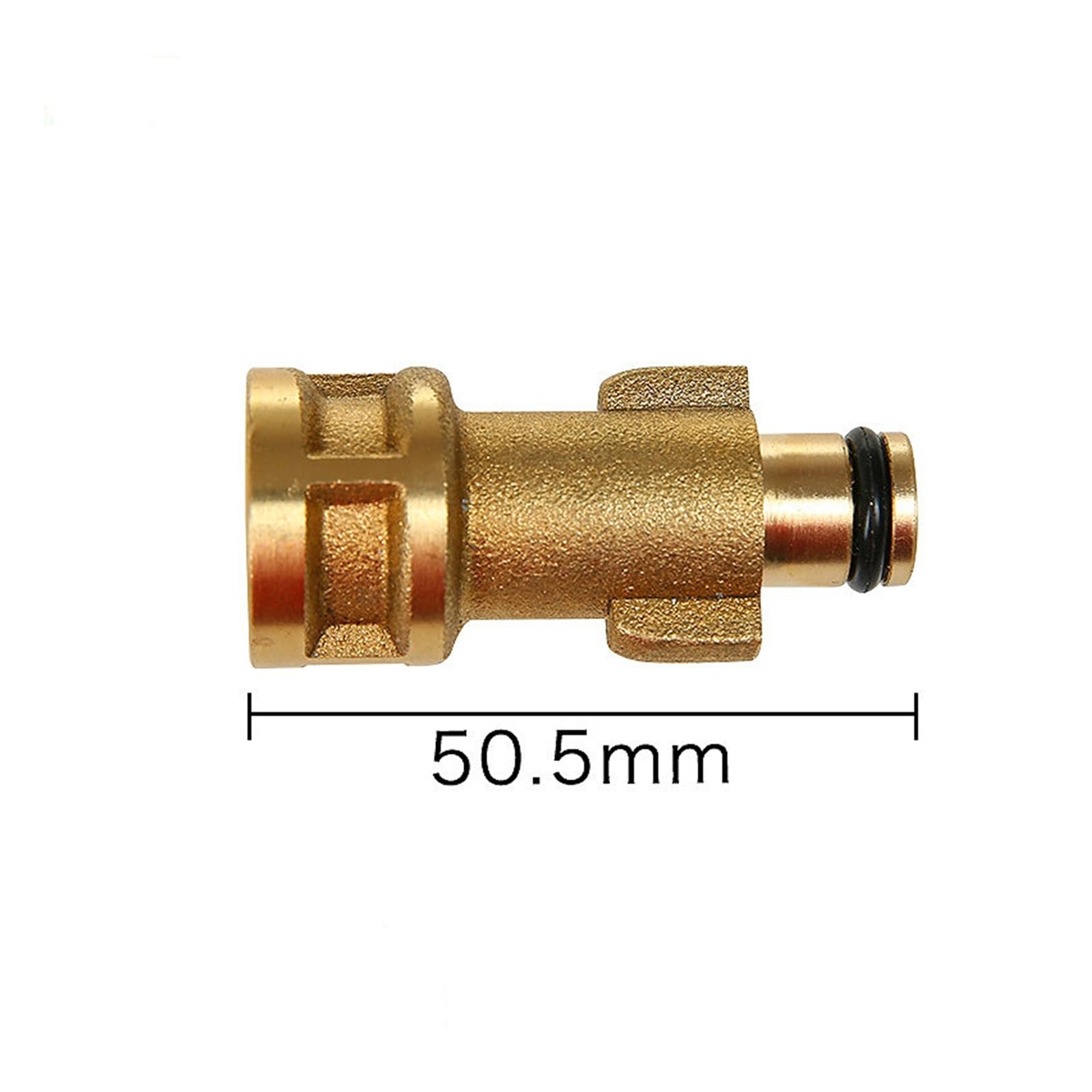 SSIMOO Conector de latón puro de cobre, lanza pulverizadora, conexión rápida, junta de acoplamiento de manguera, accesorio for pistola de espuma de agua de alta presión, lavadora de coche kindly