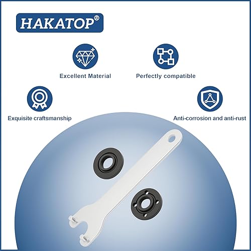 Miniatura 8 de Llave inglesa para amoladora angular, tuerca de bloqueo de metal para Dewalt Makita 193465-4 Bosch Black & Decker Ryobi 4.5" 5/8-11