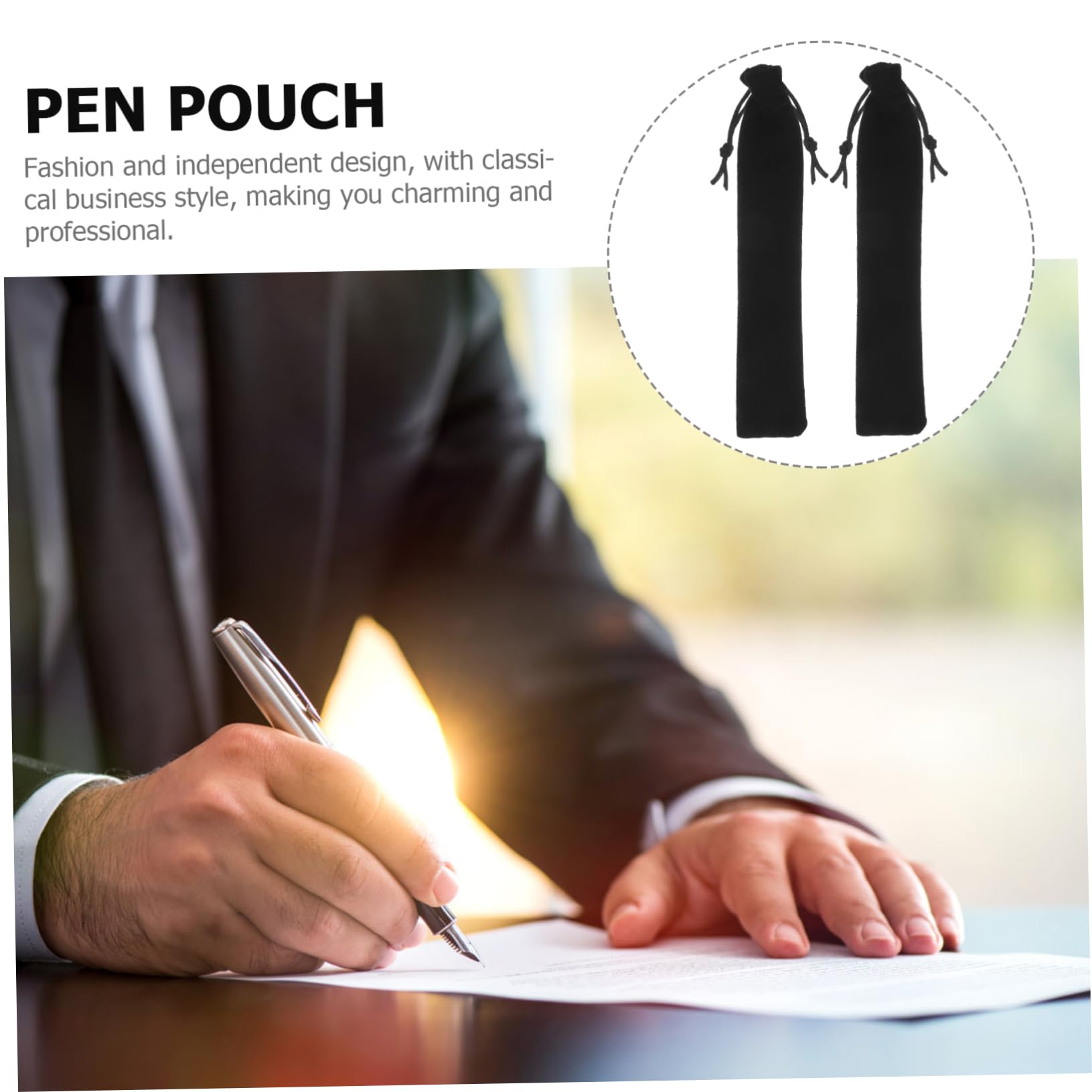 Custodie Penne 100 Pz Sacchetto Della Matita Mini Portamatite Scatole Di Penna Singolo Caso Della Penna Sacchetto Della Matita Con Coulisse Di Imballaggio Coulisse Manicotto Della