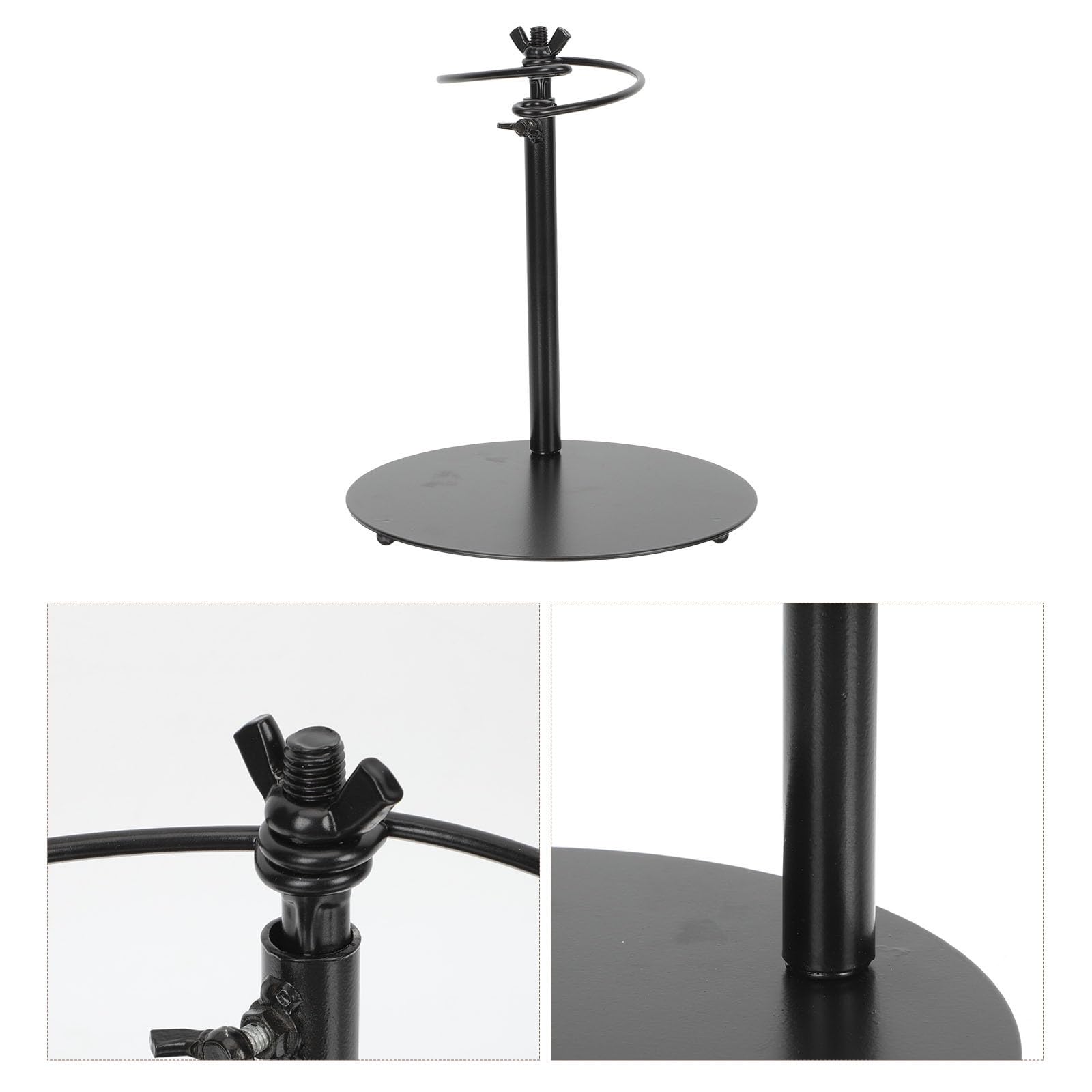 Alipis Supporto Regolabile per Bouquet Base Stabile in Ferro Nero
