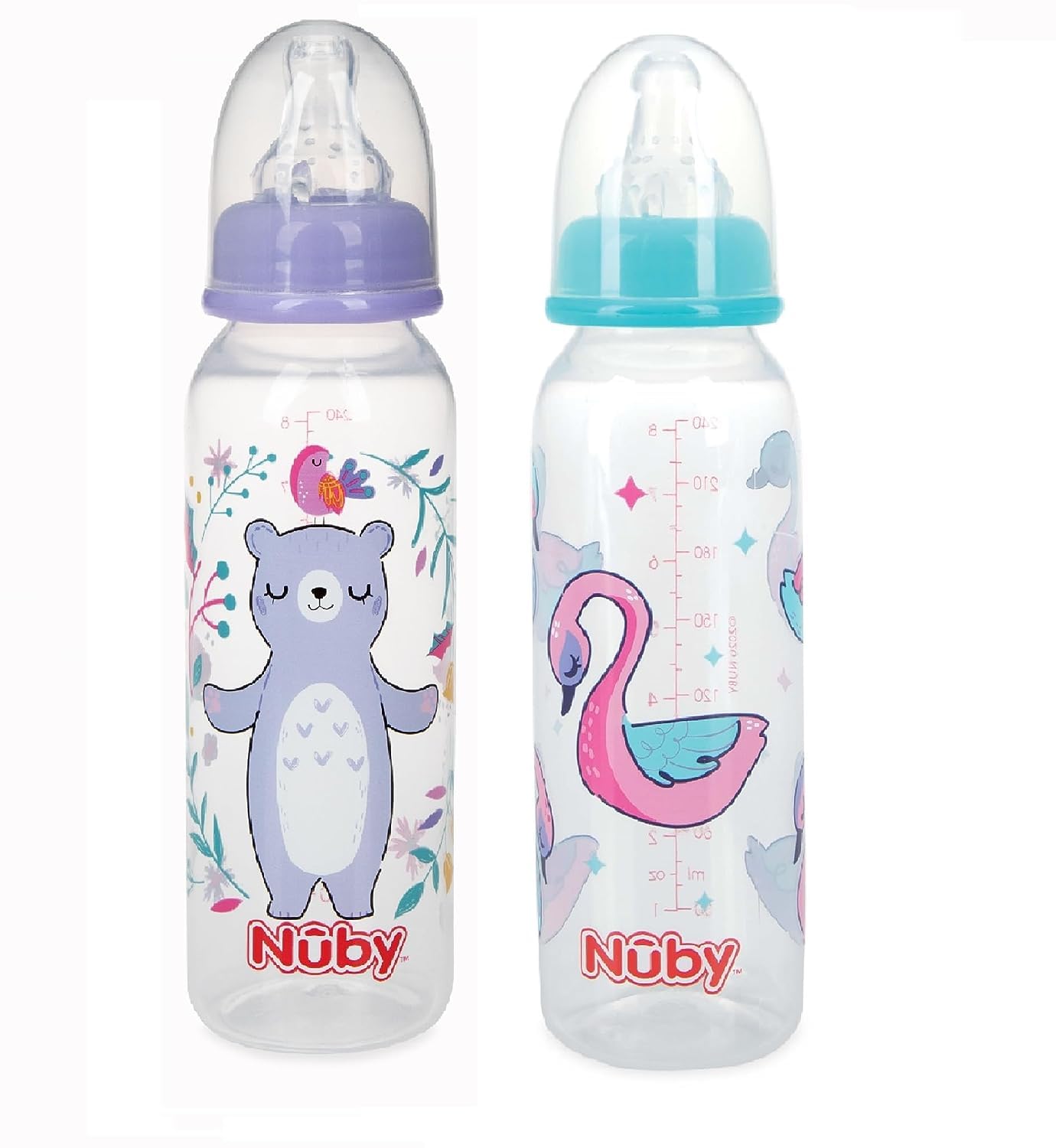 Biberon – Nuby – 226,8 gram Pack-of-2 Imprimé anti-goutte Bouteille (1 lot uniquement) 1167