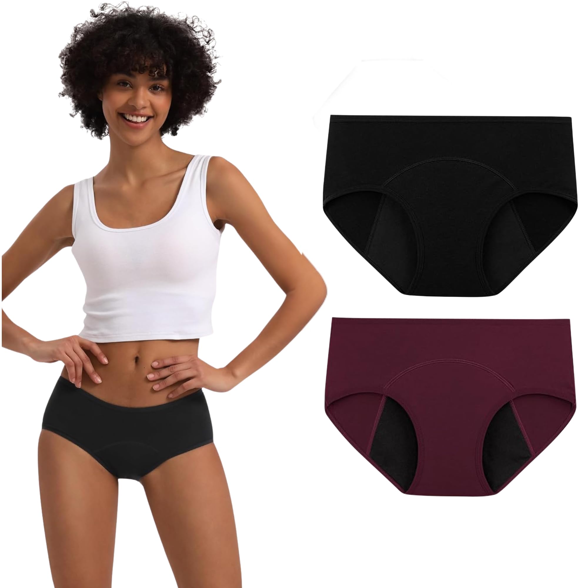Women’s Period Panty | Leakproof Menstrual Underwear | Heavy Flow Protection | Reusable & Washable Period Panties for Women & Teens | Hipster Panties-picture-12