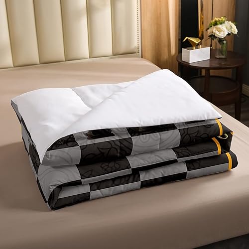 Miniatura 3 de Juego de edredón de ajedrez a cuadros, juego de ropa de cama de ajedrez y juegos deportivos de plumón para niños, decoración de habitación de niños,