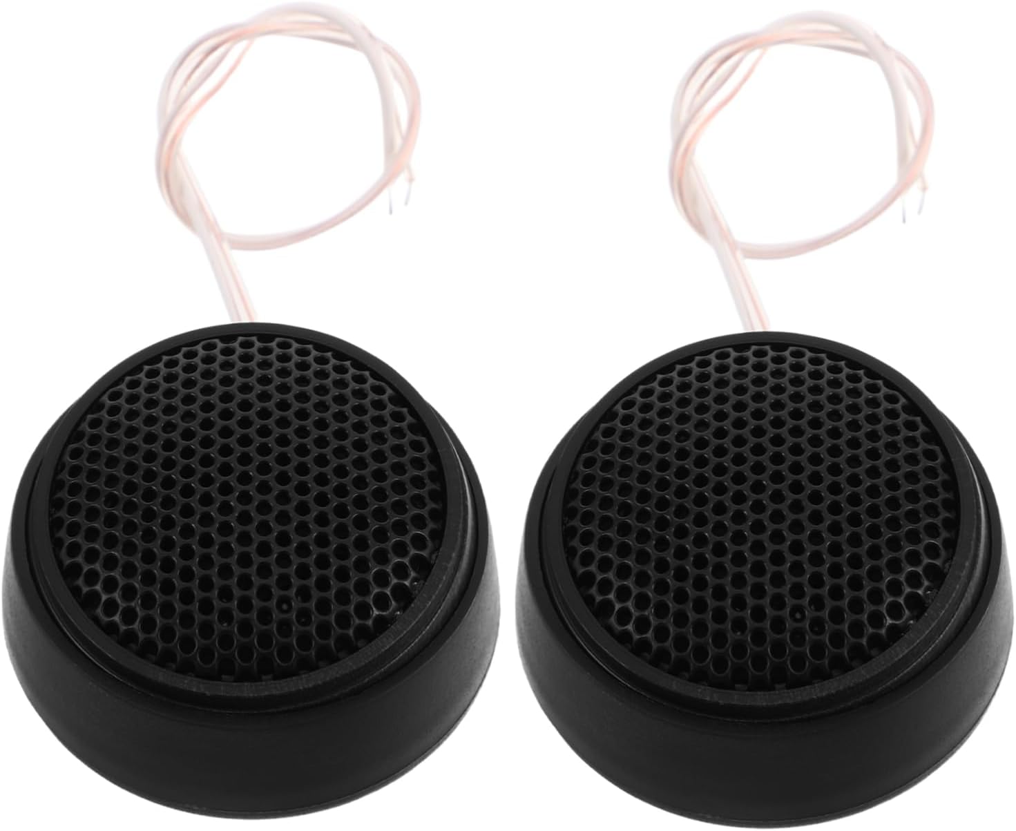 CHILDWEET Car Audio Dome Tweeter Pair, Plastic Black Vehicle Speaker