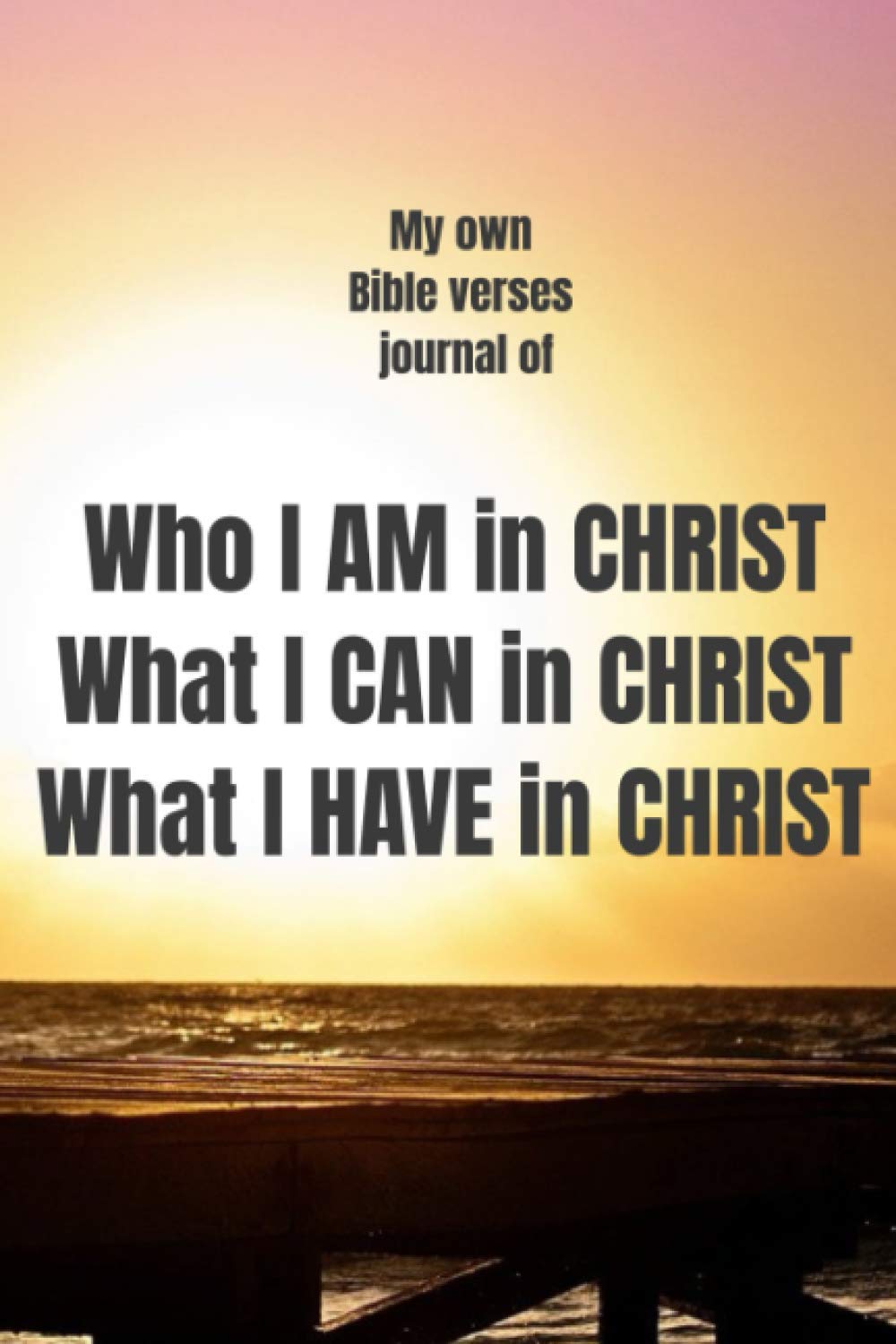 My own Bible verses journal of Who I AM in CHRIST - What I CAN in CHRIST - What I HAVE in CHRIST