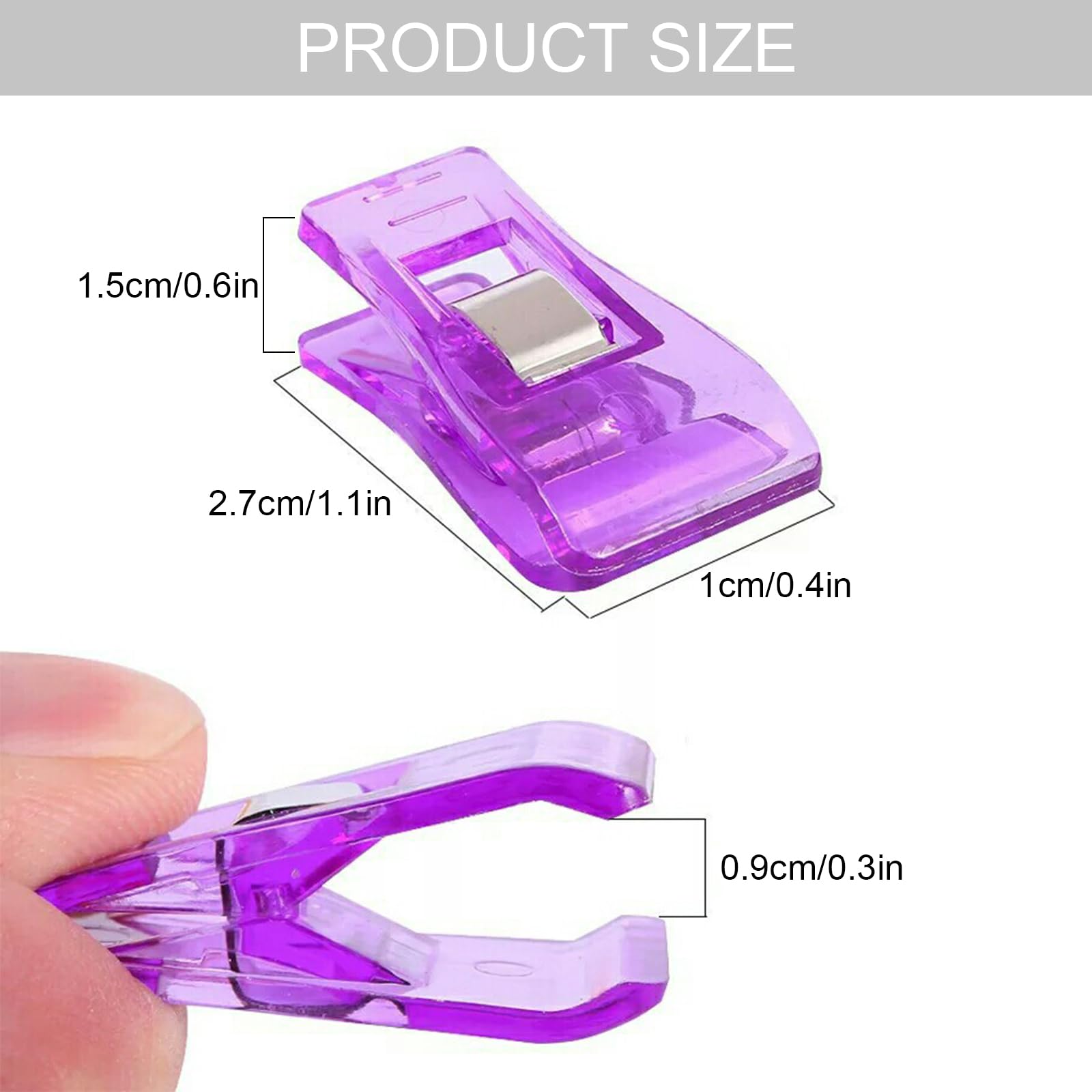 50pcs Pinces à Coudre, Pince pour Couler Clip,Wonder Sewing Fabric Craft Clips,Pince Couture Clip Multifonctionnelles,Clips de Couture Clips Pinces en Plastique,Pinces de Bricolage pour la Couture