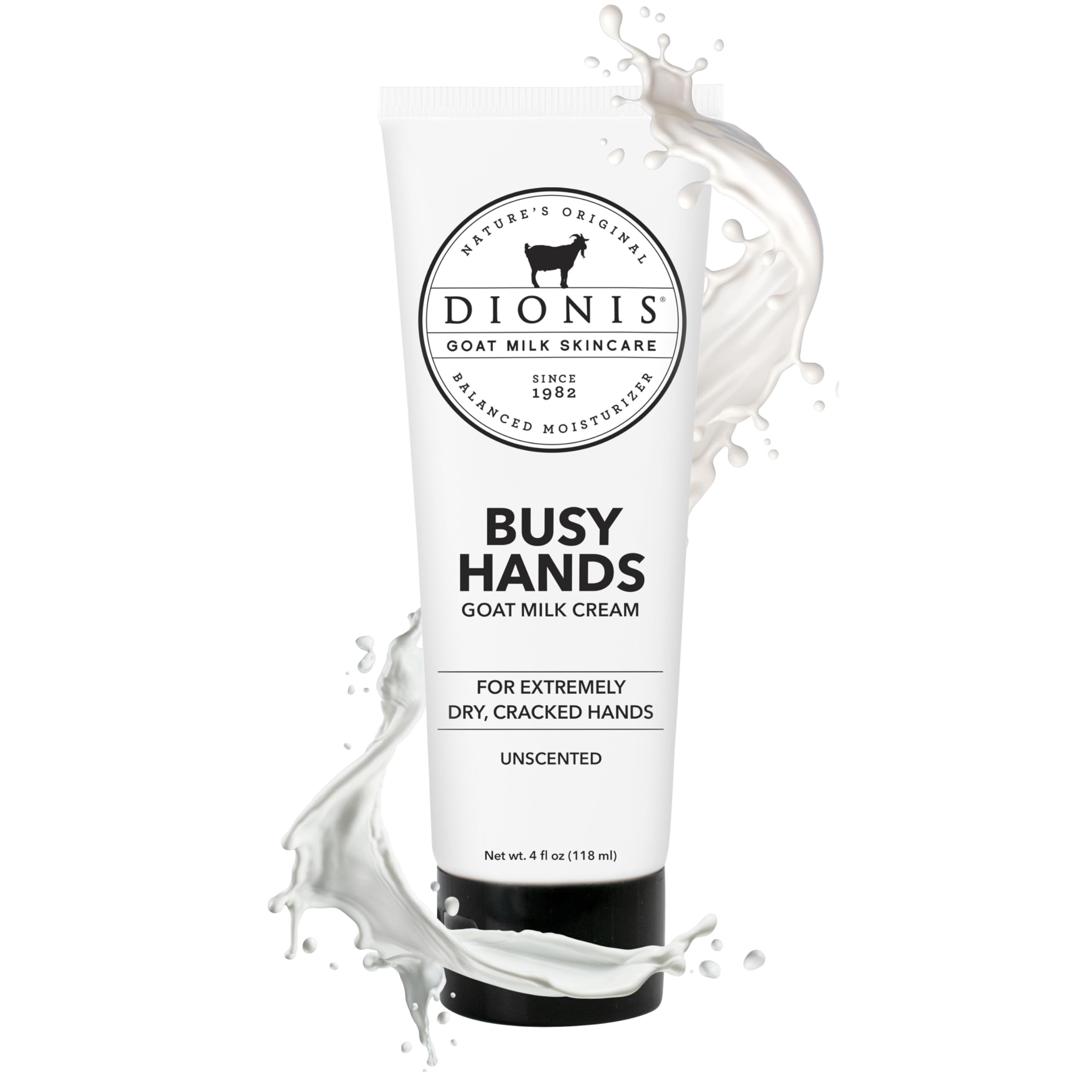Dionis Goat Milk Busy Hands Cream 4 oz (Pack of 1)