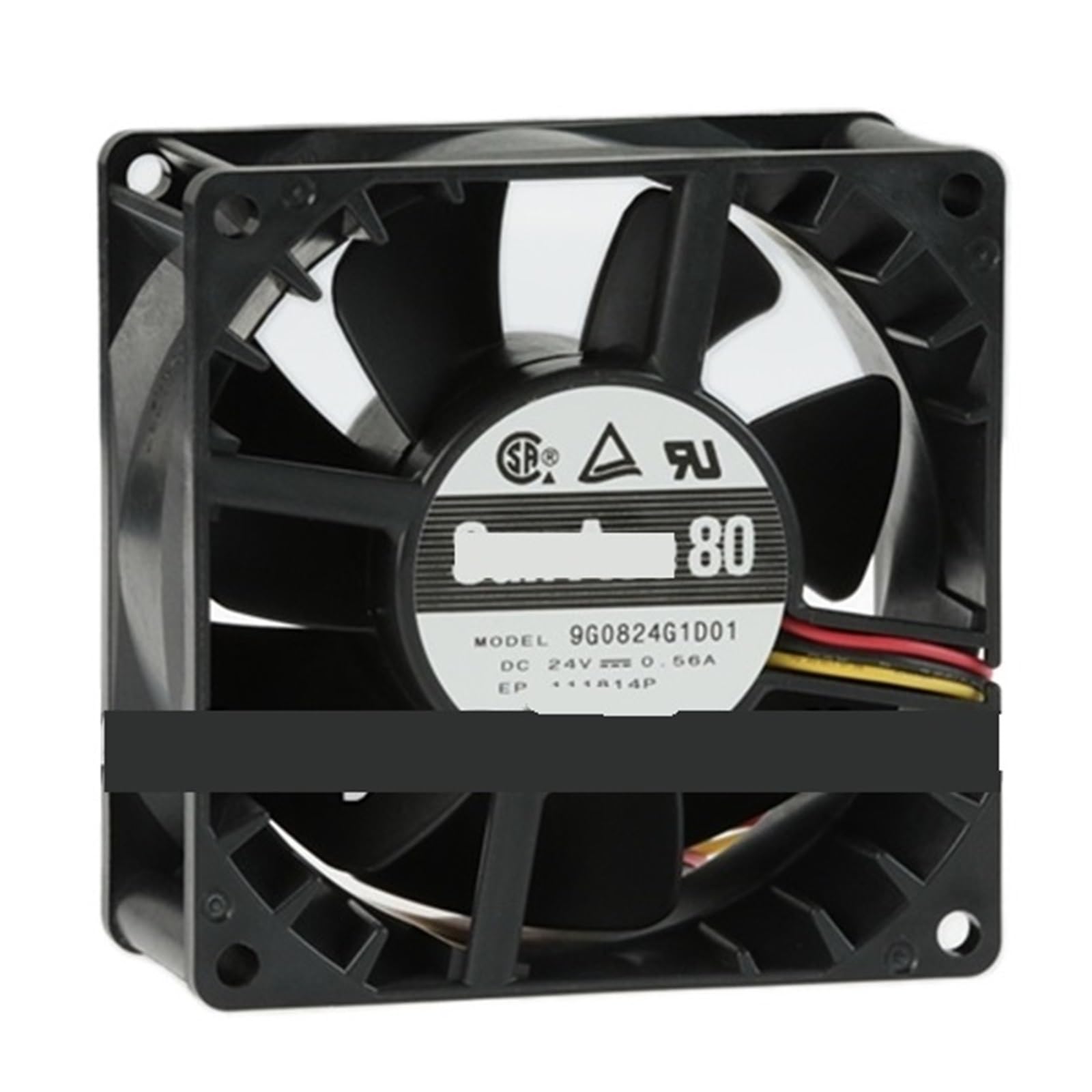 PEQYUACTE 9G0824G1D01 24VDC Fan 80X80X38mm 13.4W 3wire 6300RPM