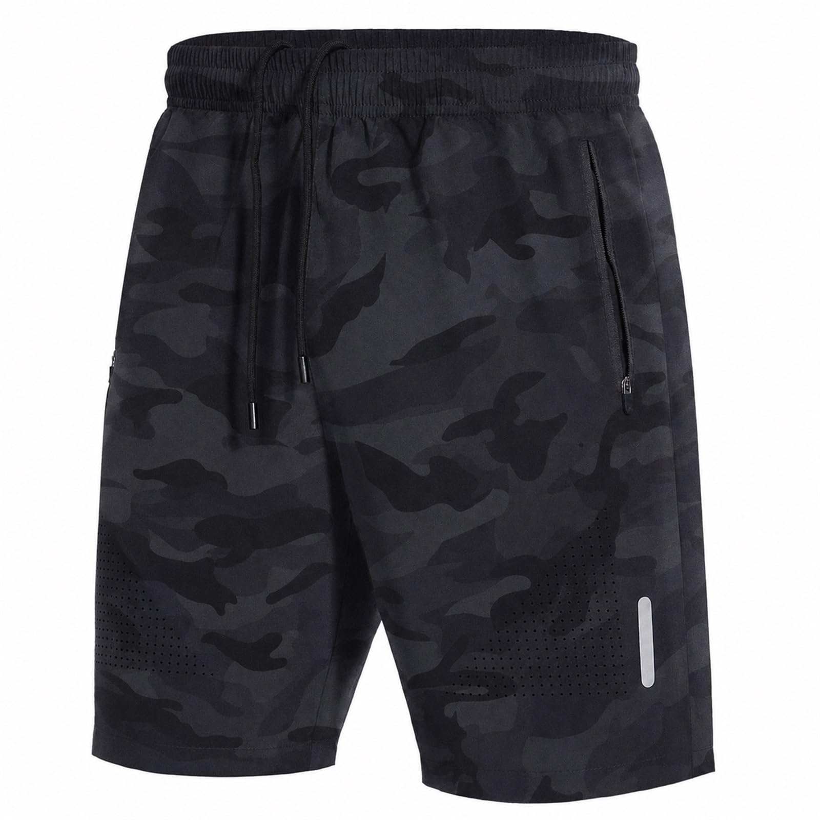 SIHOHAN Herren Sport Shorts Schnell Trocknend mit Reißverschlusstasch | Sporthose Kurze Hose Geeignet für Verschiedene Freizeit und Sport Gelegenheiten