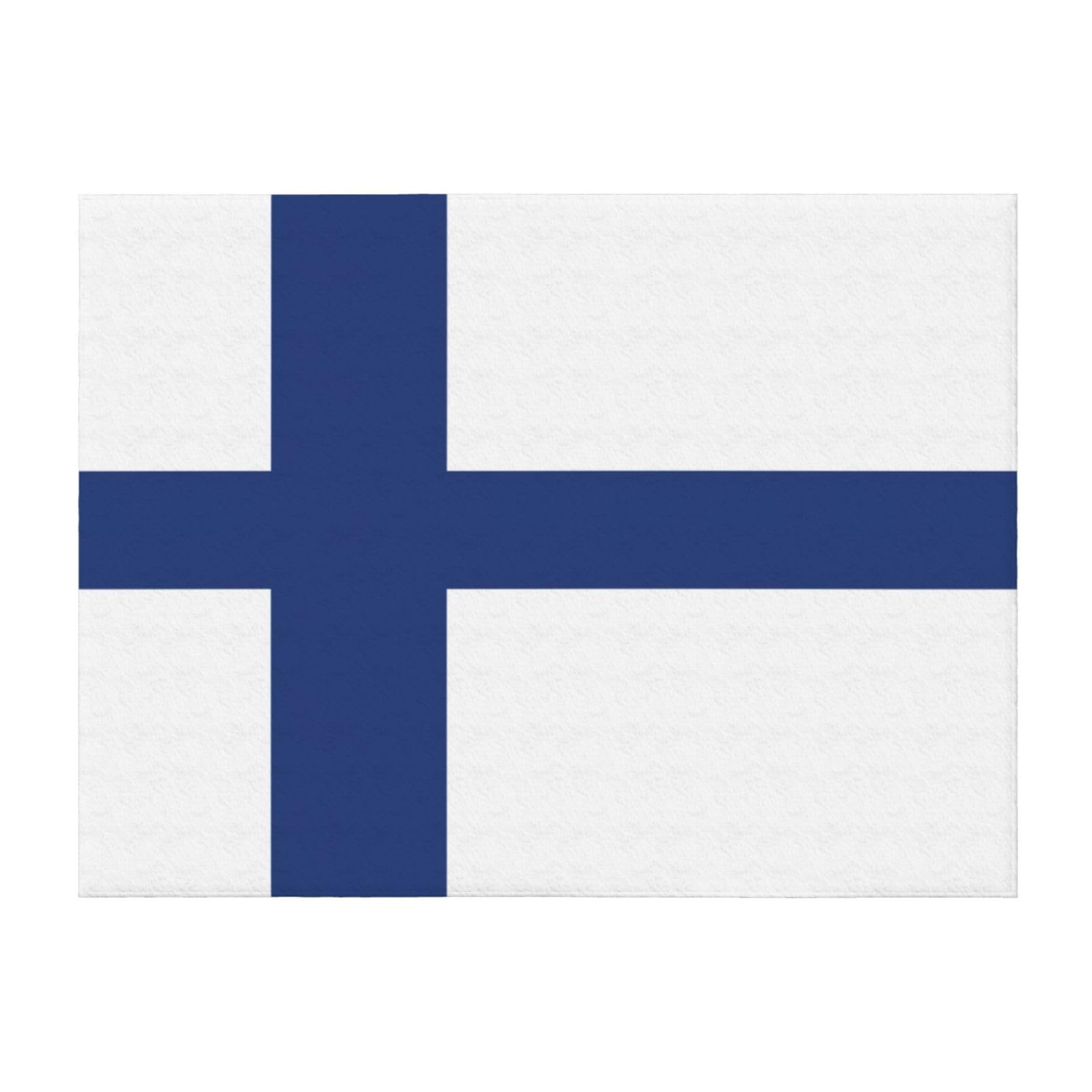 Couverture drapeau finlandais pour protéger votre canapé et réchauffer vos nuits fraîches