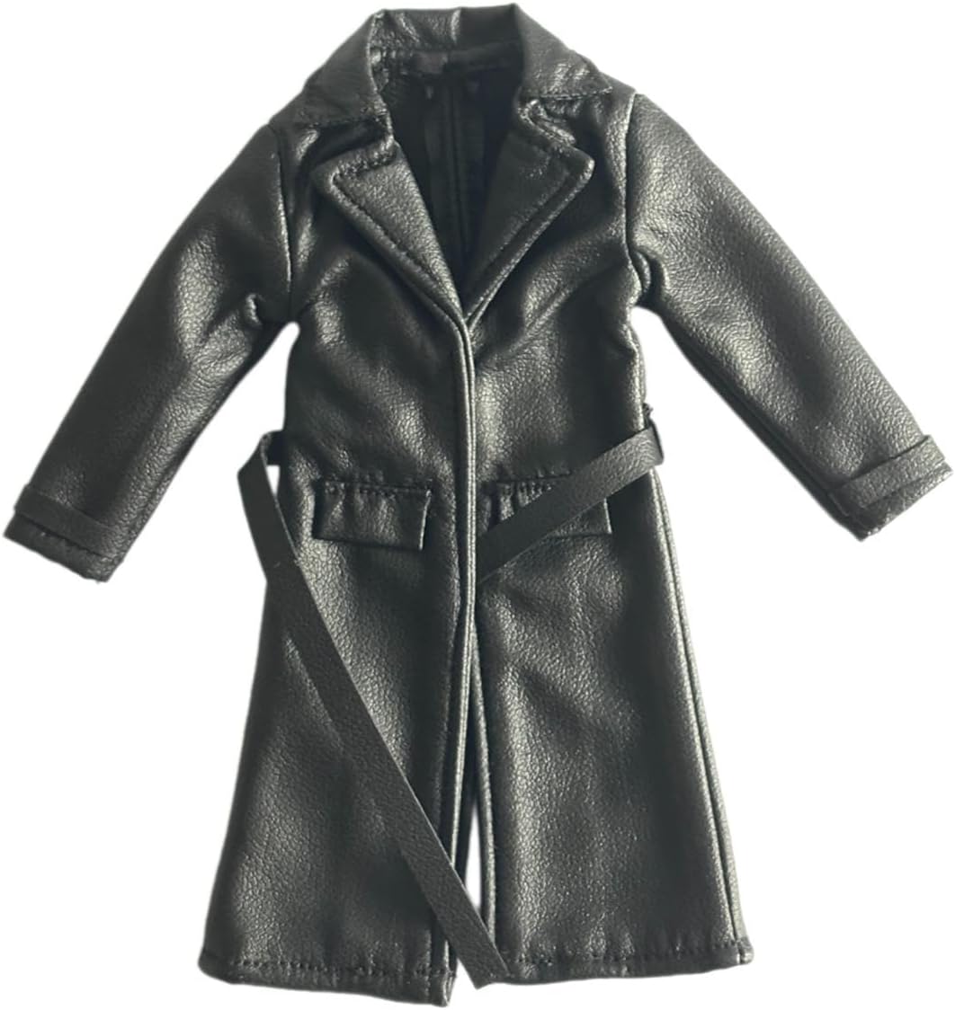 5セット1/12 男性フィギュア用ロングウィンドブレーカー ドール用装飾品 手作り服 ドール用ジャケット 6インチ