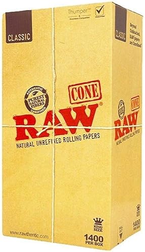 RAW Paquete de 1400 conos preenrollados (tamaño King)