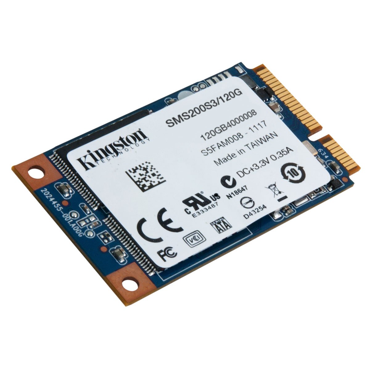 Kingston - SSDNow mS200 mSATA - 120 Go - Disque flash SSD interne
