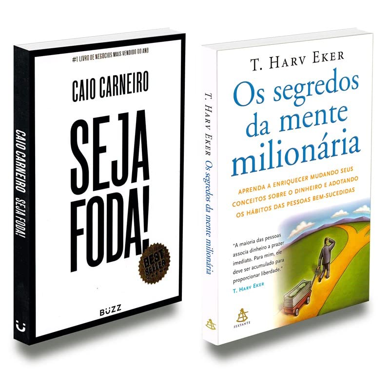 Kit Com 2 Livros Seja Foda + Os Segredos da Mente Milionária