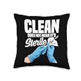 SPT Night Shift Worker Clean Sterile Processing Technician Throw Pillow