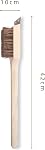 Deluxe Large Wood BBQ Brush Palmyra Bristles (Safe-Contains No Metal Bristles)