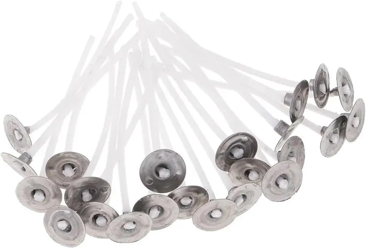 Cotton Candle Wick 600 Pieces Pre Tealight Wicks Assorted Sizes 2.5/3/3.5 Cm(30mm)