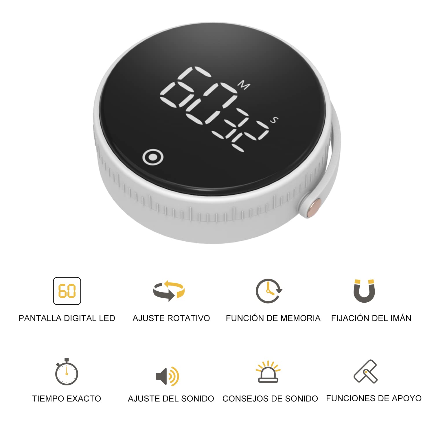 Pomodoro Timer WEEKSUN Pomodoro Temporizador Digital,Temporizador