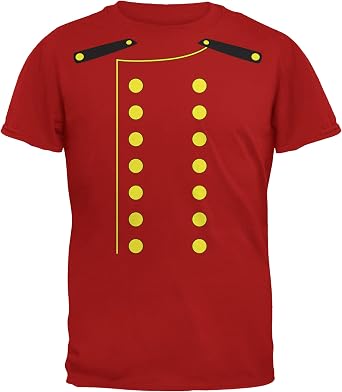 Halloween Hotel Bellhop Costume Red Adult T-Shirt