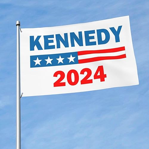 Miniatura 2 de Kennedy - Bandera para el presidente Robert Kennedy 2024, bandera de salvar Estados Unidos 2024, bandera anti Biden, bandera demócrata, bandera de 3