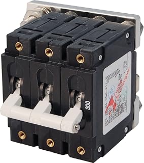 The Amazing Quality Blue Sea 7271 300A C-Series Triple Pole Toggle DC Circuit Breaker
