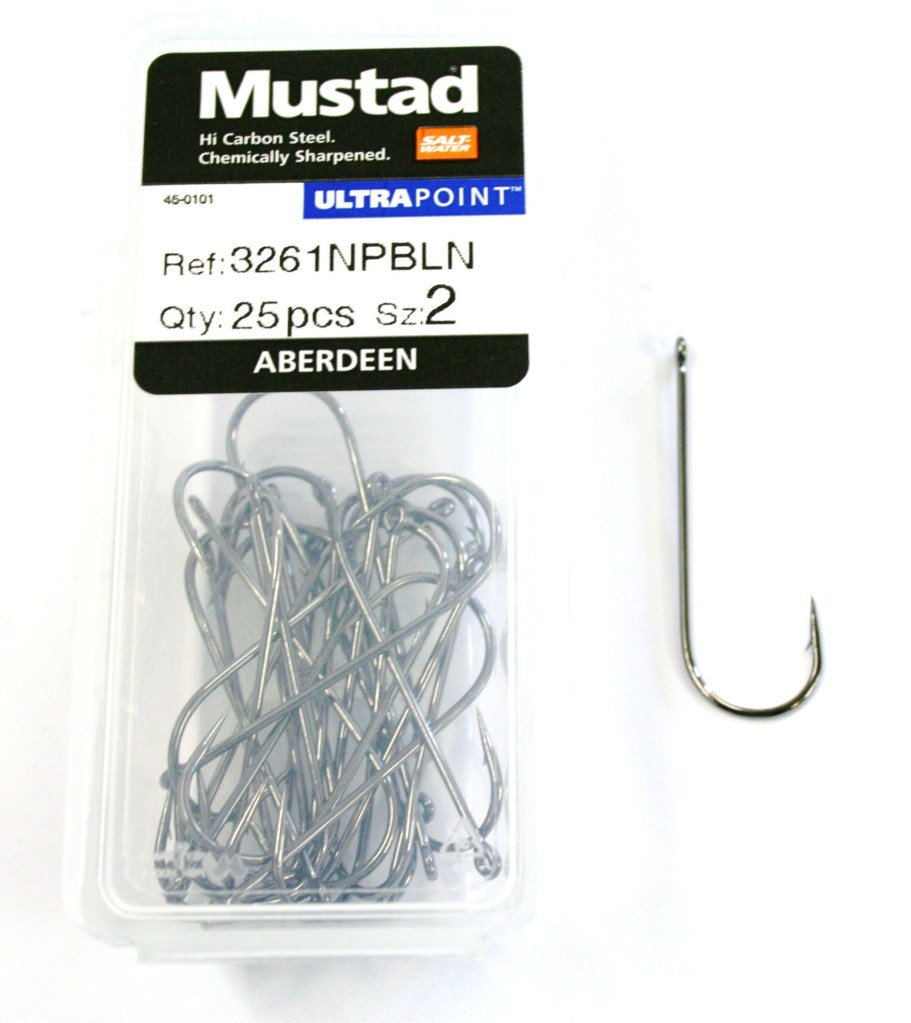 Mustad Aberdeen 3261NP-BN Size 2 Qty-25