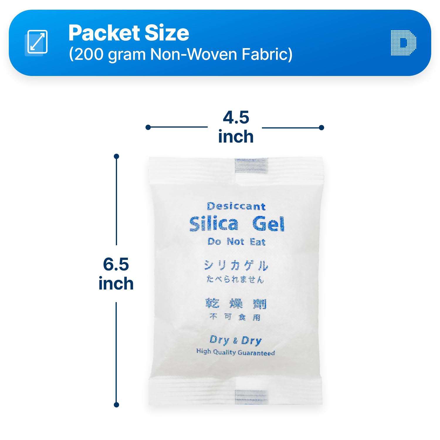 DRY&DRY Lot de 10 paquets de gel de silice déshumidificateurs déshydratants