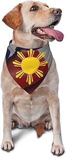 Philippines Flag Triangle Dog Bandana Scarf Accessories for Pet Bibs
