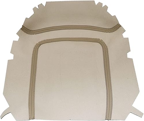 Miniatura 4 de NLQR Funda de cuero de repuesto para reposabrazos de consola central, color beige tostado, compatible con Ford F150 Lariat 1997-2003