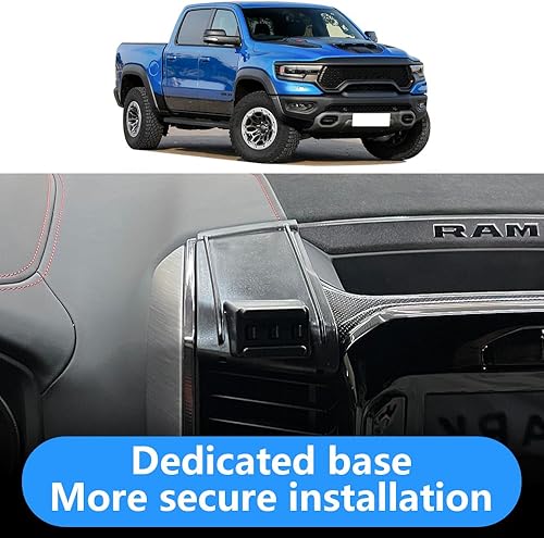 Miniatura 3 de LUNQIN Soporte de teléfono de coche para Dodge Ram 2019-2024 1500 2500 3500 (pantalla táctil de 12 pulgadas), camionetas, accesorios de automóvil,