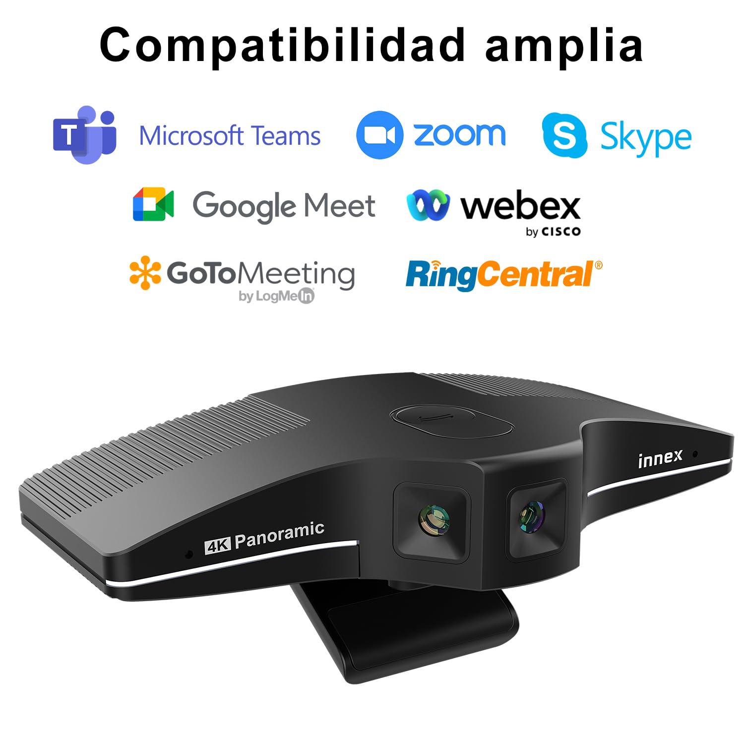 Innex C831 Cámara Web 4K Panorámica 180° con Seguimiento Facial IA
