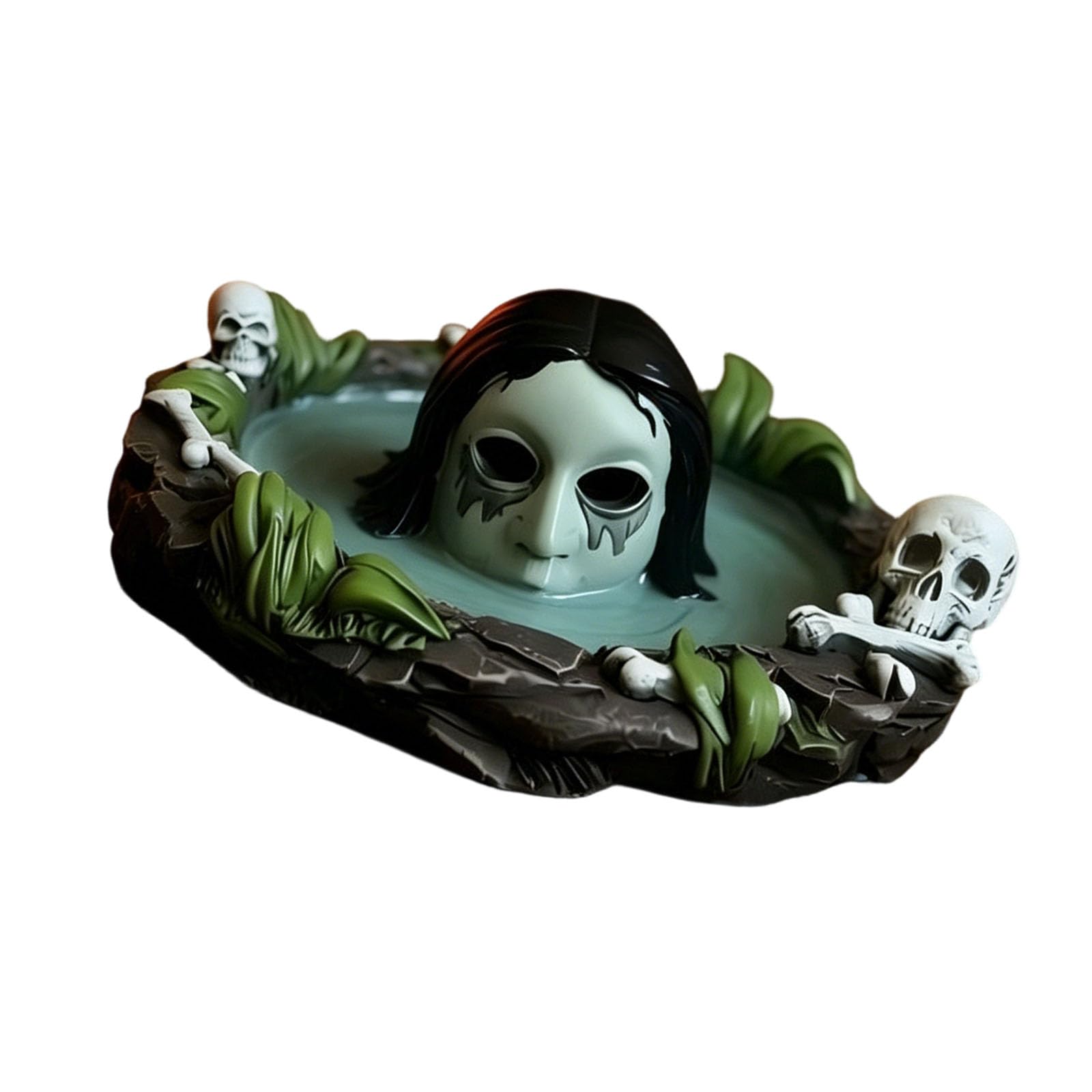 PANGBOER Realistic Resin Skeleton Ornament for Haunted Scene Decor Waterproof Sunproof Easy to Clean Party Decoration Stay