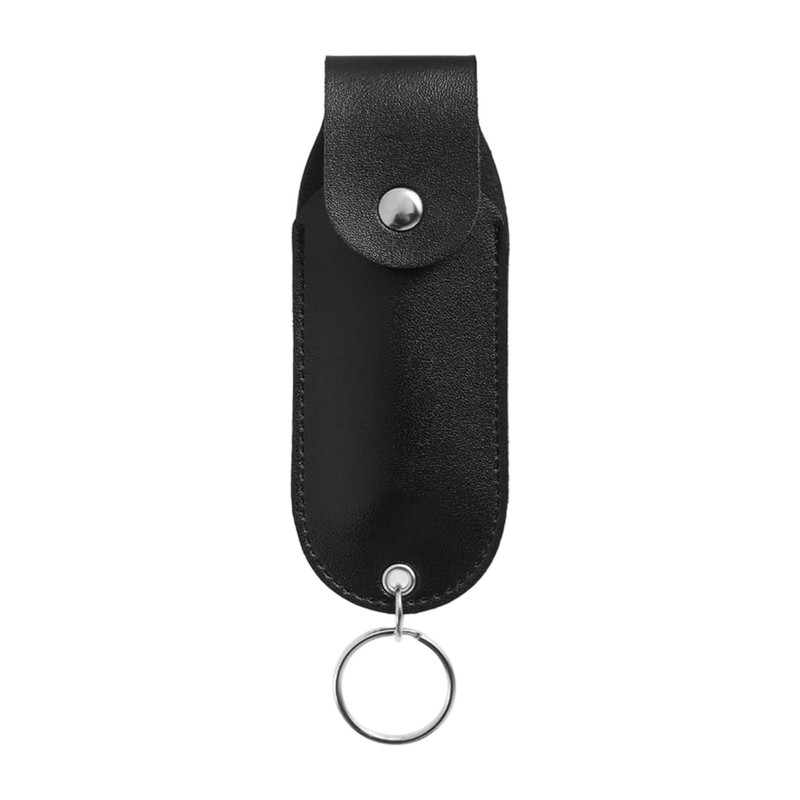Xanorrg PU Leather Defense Sprays Keychain Holder Emergencies Ready Holsters With Secure Closure Keyring For Daily Carry PU Leather Pepper Sprays Holder