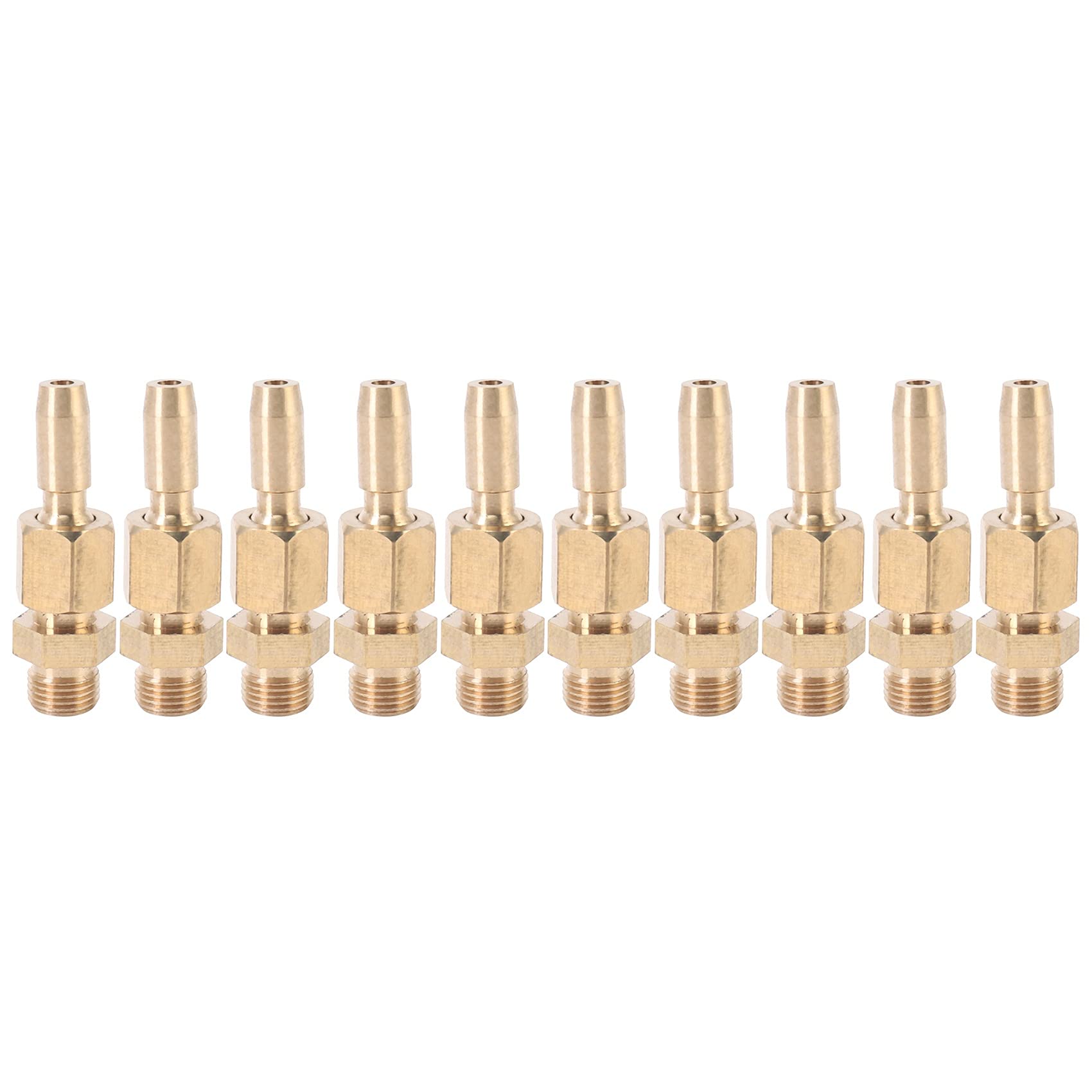 Milkvetch 10Pcs 1/8 Inch DN6 Brass Gushing Water Fountain Nozzles Universal Water Curtain Nozzle Landscape Garden Fountain Garden Pond Decoration