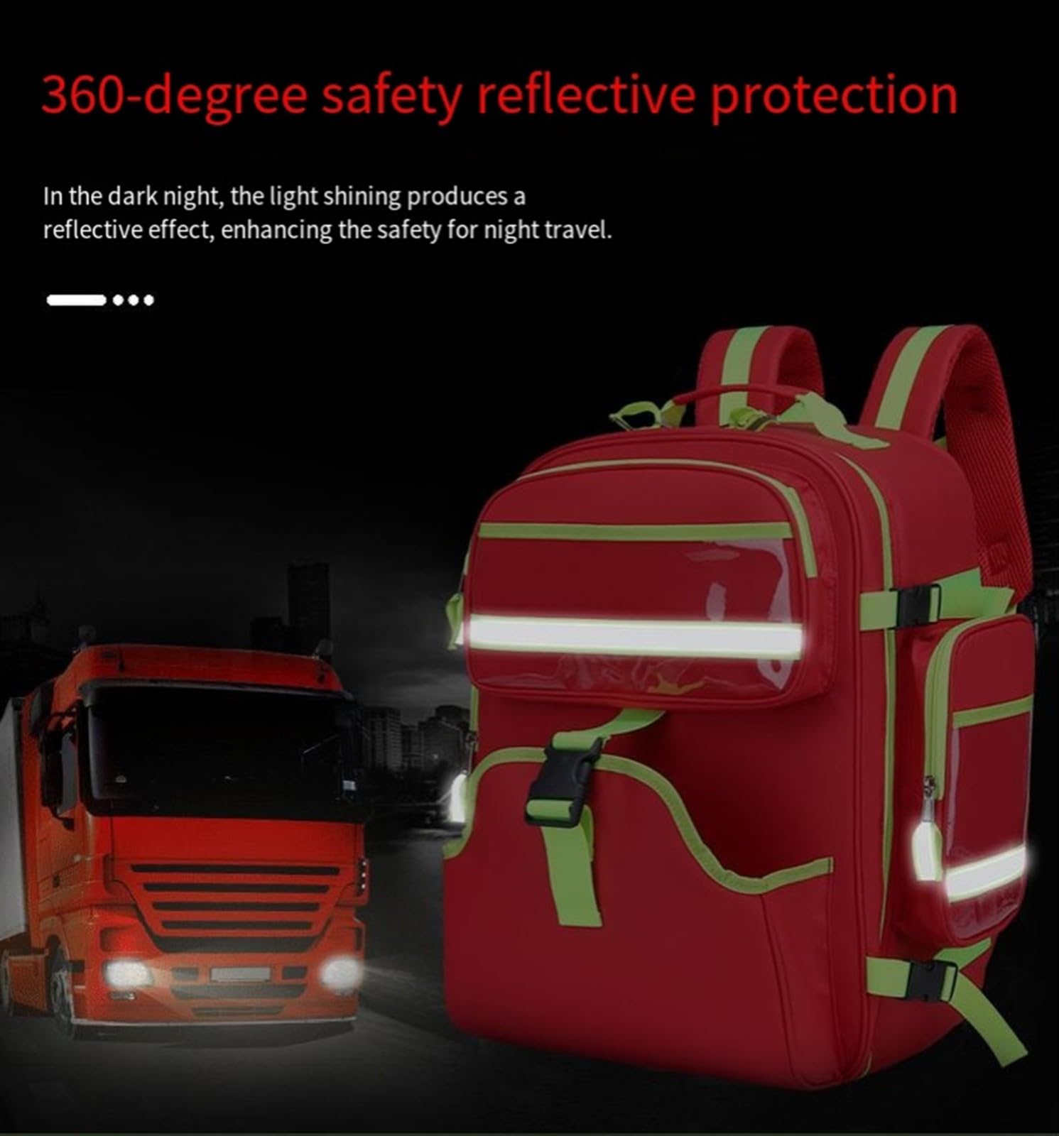 Bolsa De Emergencia para Traumatismos, Bolsa Médica, Mochila De Emergencia, Compartimentos Múltiples para Exteriores para Escalada Senderismo Acampar Botiquin De Primeros Auxilios