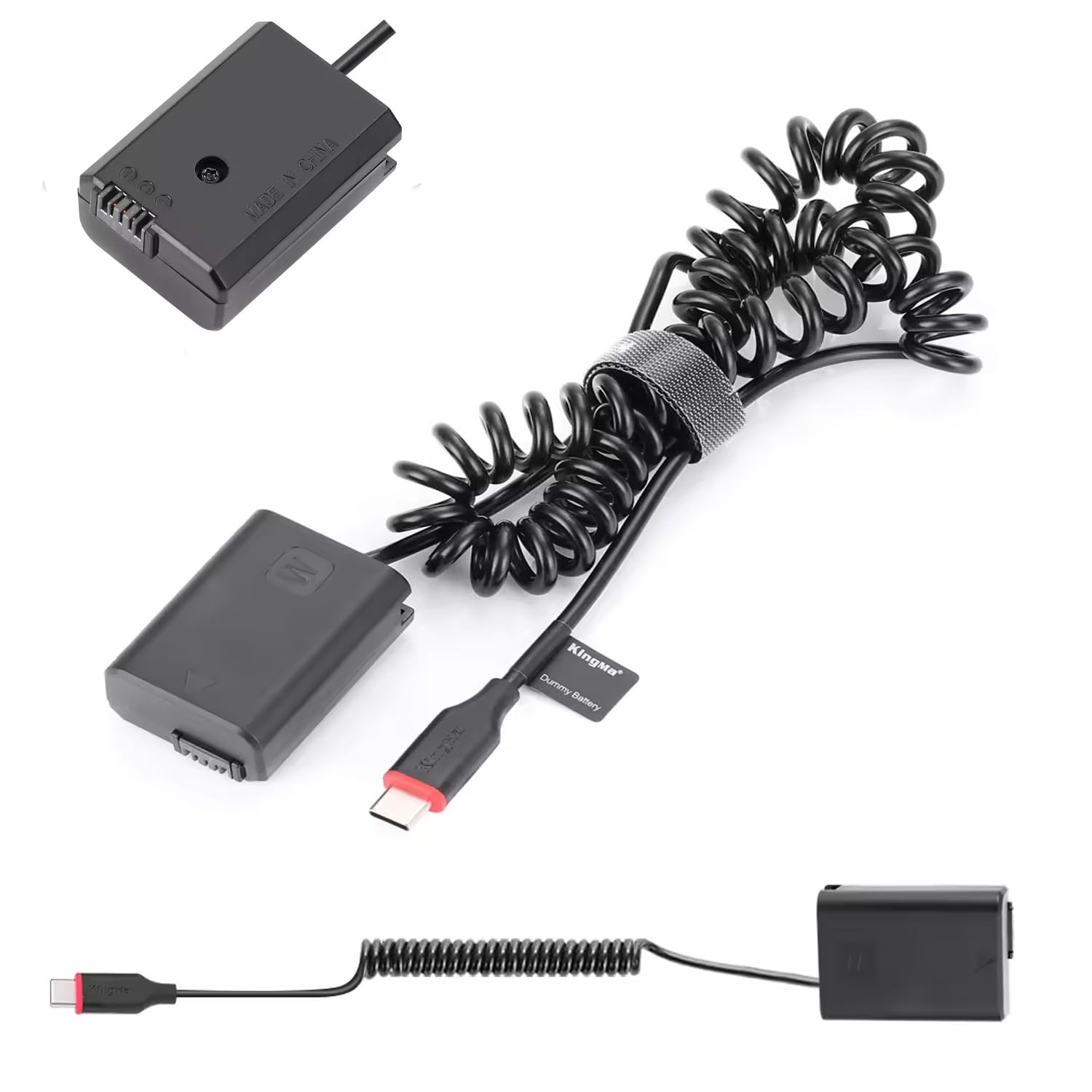 KingMa NP-FW50 Type-C Coupler (Only for QC PD Powerbank) Dummy Battery Compatible with FW50 Sony A7 A7R2 A7M2 A6300 A6000 A6500 for Live Video Continues Without Cut Shooting-image-23