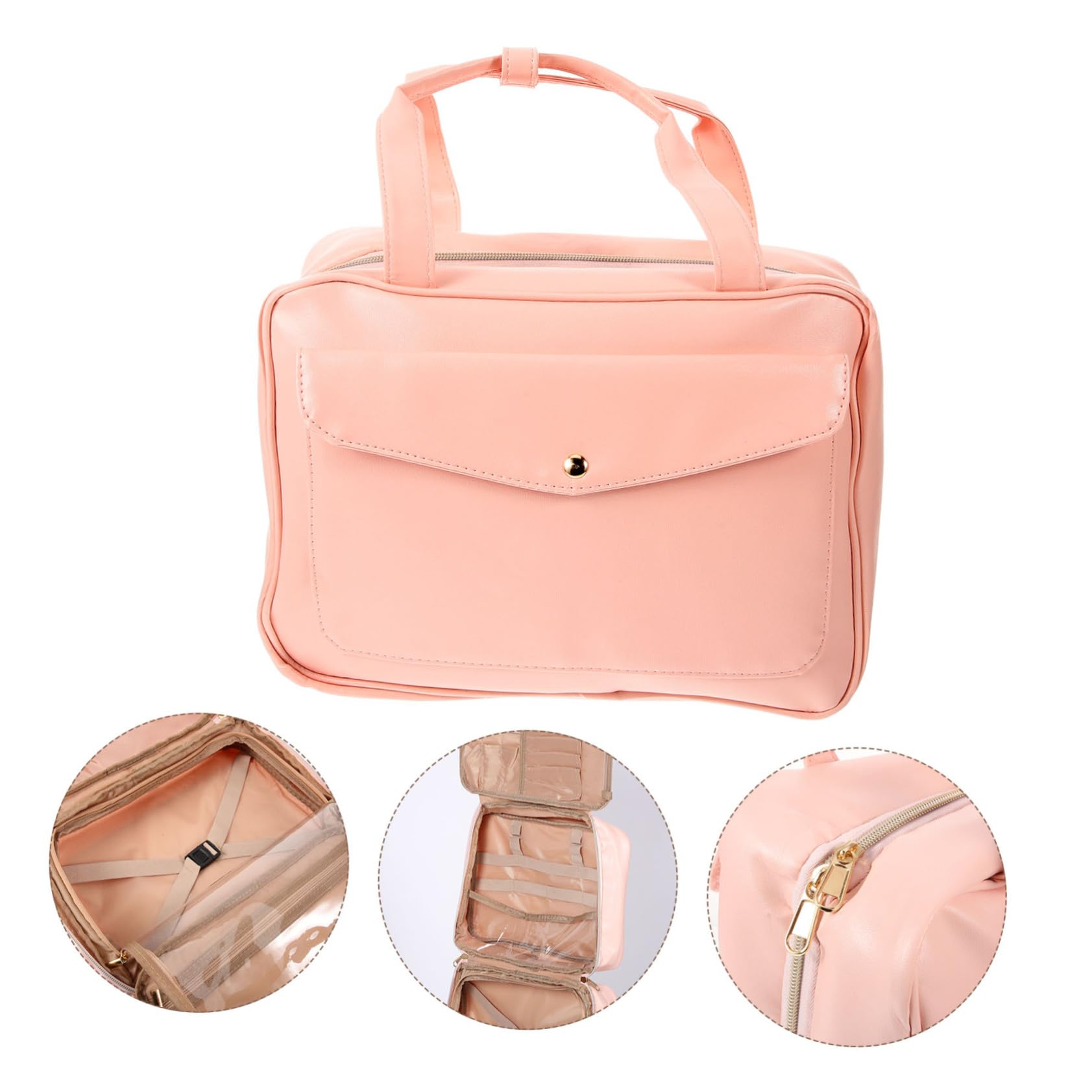 Borsa Da Viaggio Per Cosmetici Da Appendere Borsa Per Articoli Da Toeletta in Pelle Pu Organizer A Cubo Per Donna Per Viaggiare